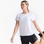 White/Silver - 2XU - Aero Womens Performance T Shirt