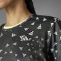 Black/White - adidas - Run It Brand Love Womens Performance T Shirt