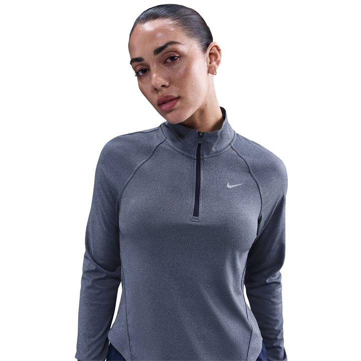 Nike Women's Blue Pacer Long-Sleeve 1/2-Zip Running Top in Size 14, Sports Direct
