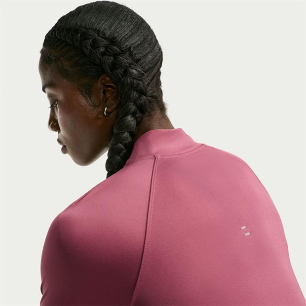 Pink Smoke - Nike - Pacer Women's Long-Sleeve 1/2-Zip Running Top
