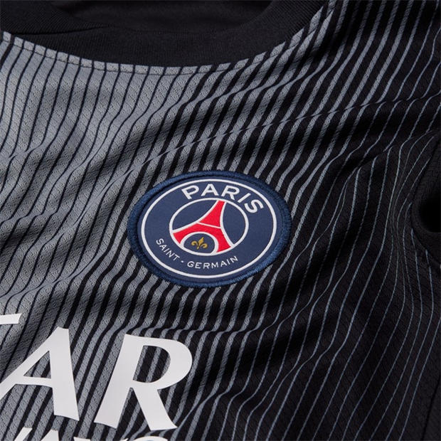 Black/Smoke Gre - Nike - Kids' Paris Saint-Germain Long Sleeve Goalkeeper Top