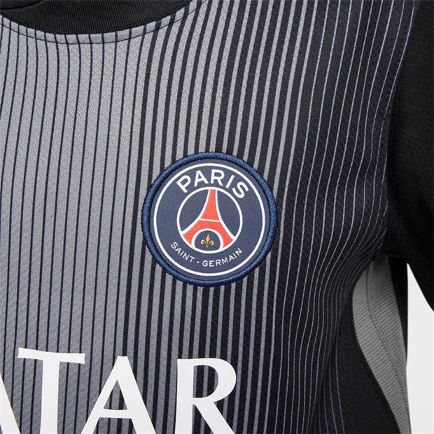 Black/Smoke Gre - Nike - Kids' Paris Saint-Germain Long Sleeve Goalkeeper Top
