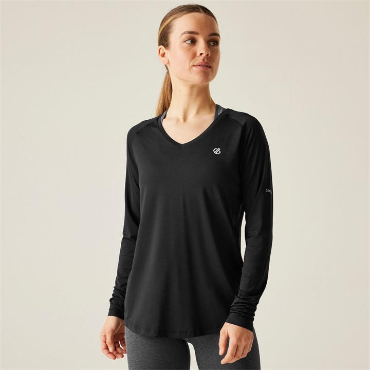 Dare 2B Women's Black Discern Performance T-Shirt in Size 8, Sports Direct