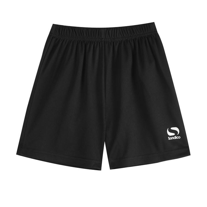 Sondico Boys Black Core Shorts  in Size 4 - 5 Years, Sports Direct