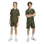 Cargo/Olive/Blk - adidas - Kids' Football Shorts