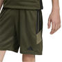 Cargo/Olive/Blk - adidas - Kids' Football Shorts