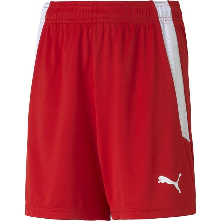 Puma  Kids Red Teamliga Shorts Jr Football Short in Size 13 - 14 Years, Sports Direct