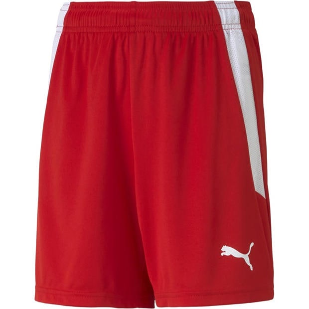 Red-White - Puma - Puma Teamliga Shorts Jr Football Short Unisex Kids