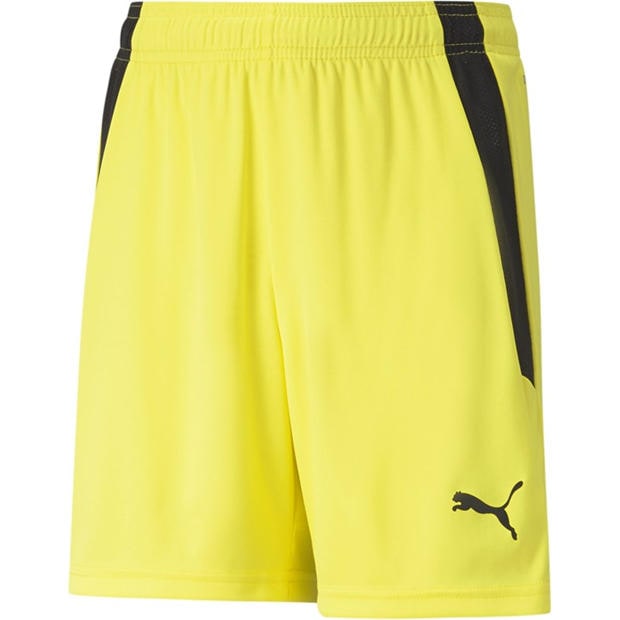 FluoYellow-Blk - Puma - Puma Teamliga Shorts Jr Football Short Unisex Kids