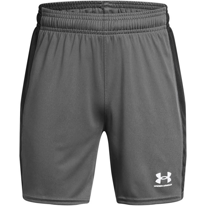 Under Armour Boys Grey Ua Challenger Knit Shorts ' in Size 7 - 8 Years, Sports Direct