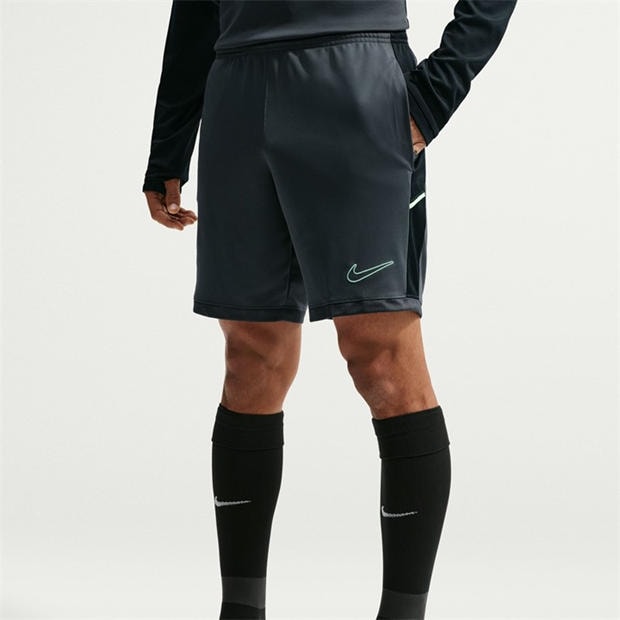 Grey/Blk/Grn - Nike - Academy Shorts Mens