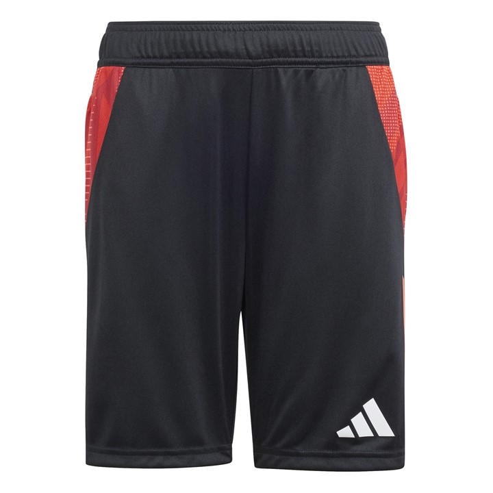 Adidas  Kids Black ' Tiro24 Football Shorts in Size 7 - 8 Years, Sports Direct