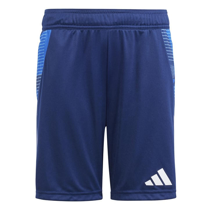 Adidas  Kids Blue ' Tiro24 Football Shorts in Size 7 - 8 Years, Sports Direct