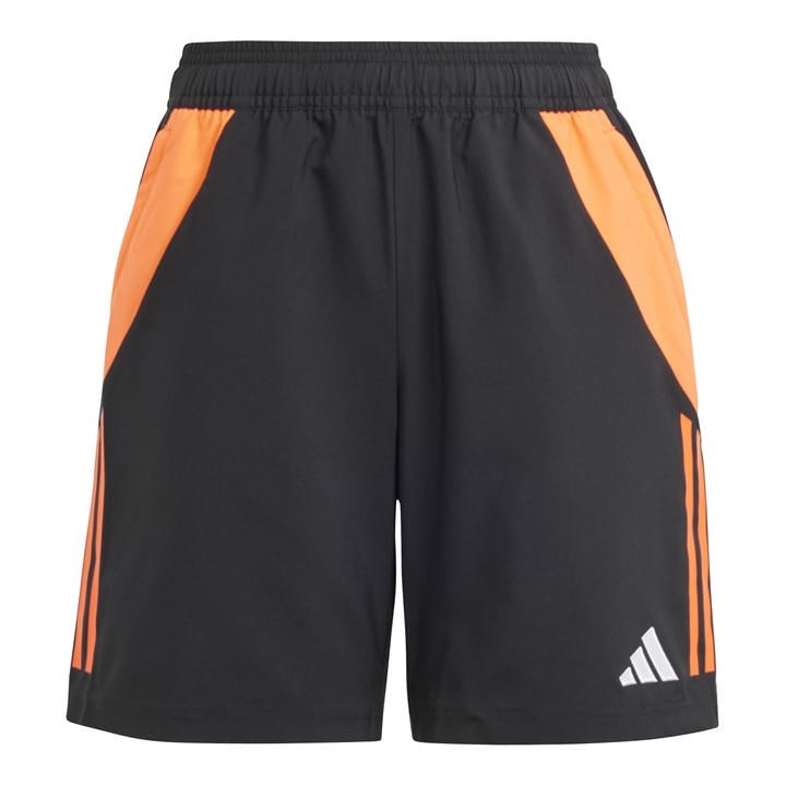 Adidas  Kids Black ' Tiro24 Football Shorts in Size 7 - 8 Years, Sports Direct