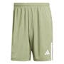 Green/White - adidas - Sereno Aeroready Cut 3 Stripes Mens Performance Shorts