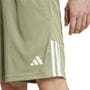 Green/White - adidas - Sereno Aeroready Cut 3 Stripes Mens Performance Shorts