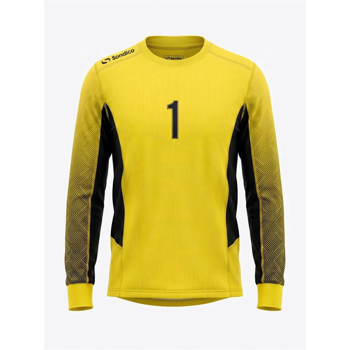 Sondico Boys Yellow Core Goalkeeper Shirt  in Size 7 - 8 Years, Sports Direct