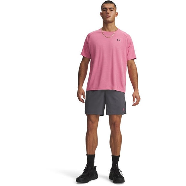Gray / Pink - Under Armour - UA Vanish Woven Mens 6in Shorts