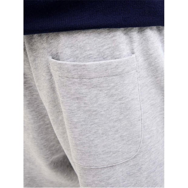 Lt Grey Melange - Jack and Jones - Men's Fleece Jogger Shorts
