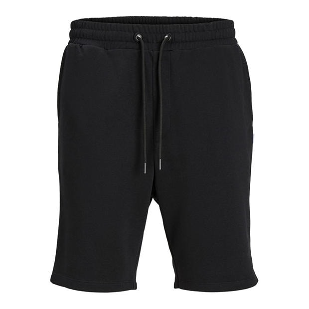Black - Jack and Jones - Men's Fleece Jogger Shorts