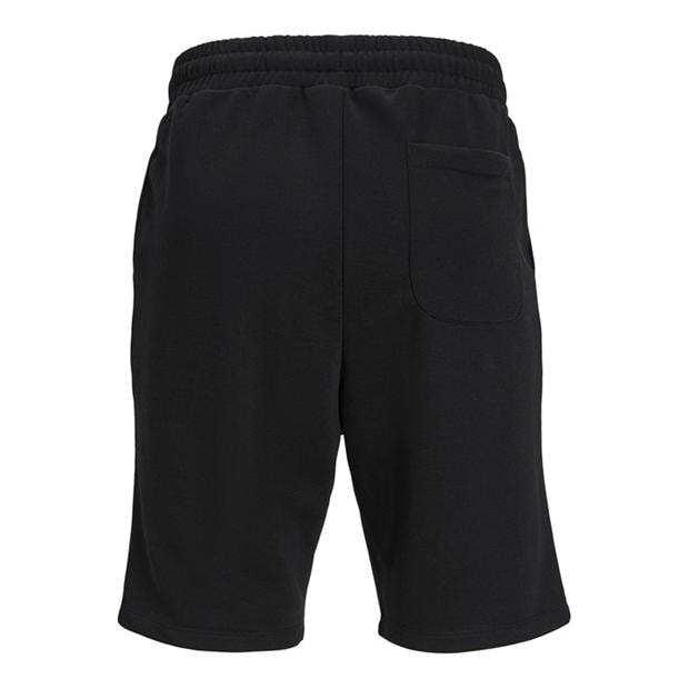 Black - Jack and Jones - Men's Fleece Jogger Shorts