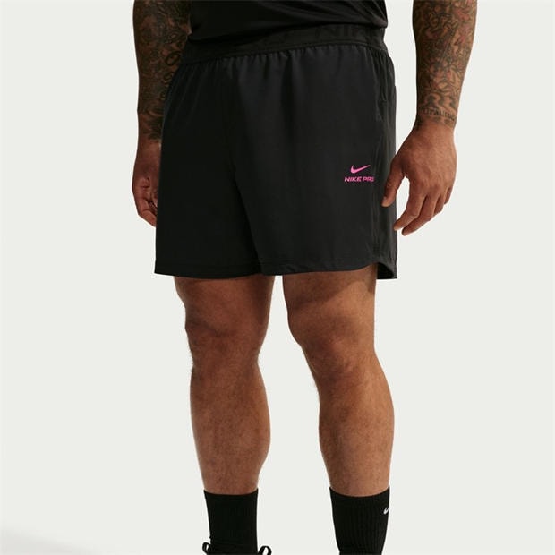 Black/HyperPink - Nike - Dri-FIT 6 Shorts Mens