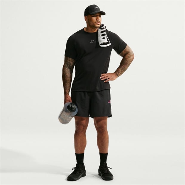 Black/HyperPink - Nike - Dri-FIT 6 Shorts Mens