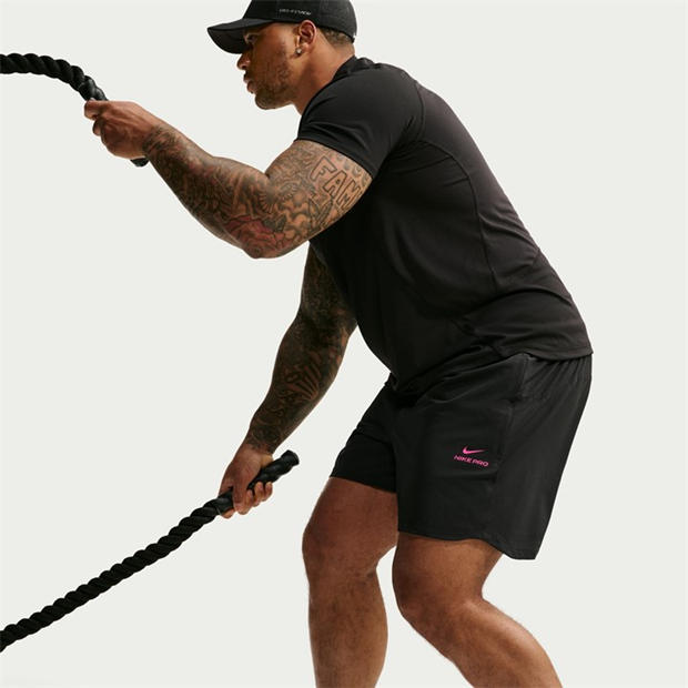 Black/HyperPink - Nike - Dri-FIT 6 Shorts Mens