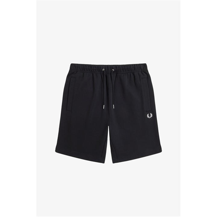 Fred Perry Men's Black Fleece Jogger Shorts in Size L, Sports Direct