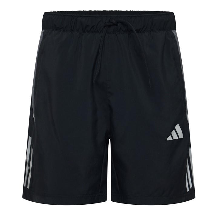 Adidas Men's Black 3 Stripes Performance Shorts in Size M, Sports Direct