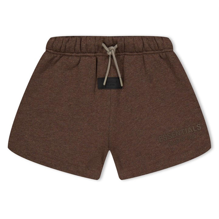 Fear Of God Essentials  Kids Brown Logo Sweat Shorts , Sports Direct