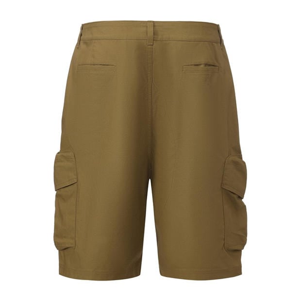 Khaki - Pretty Green - Cargo Shorts Mens