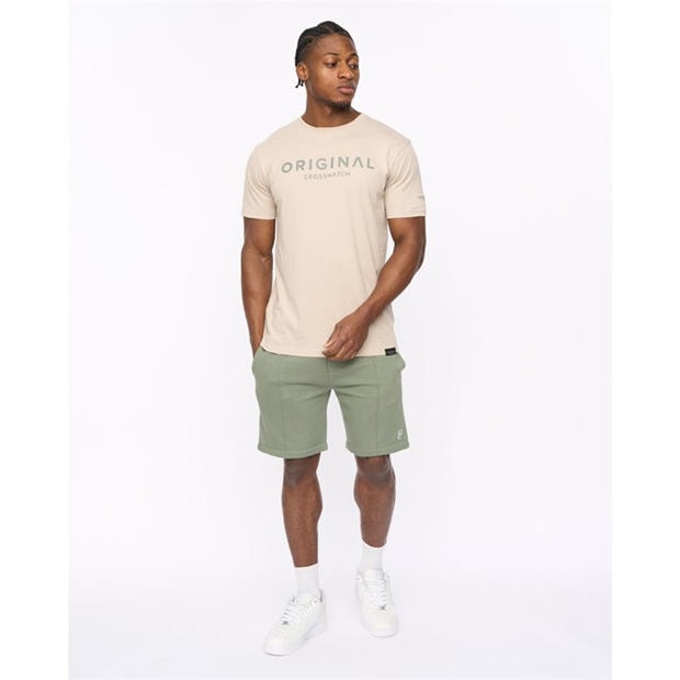 OLIVE - Crosshatch - CH Bardon Jog Shorts Sn64