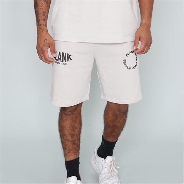 Пластмасова сива - Blank Essentials - Men's Jersey Jogger Shorts