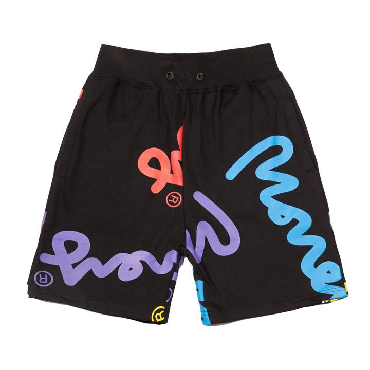 Money Boys Black Super Sig Short Jnr in Size 9 - 10 Years, Sports Direct