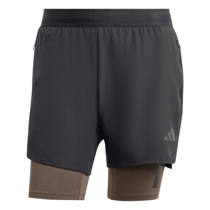 Adidas Men's Black Power Workout Two-In-One Shorts in Size XS, Sports Direct