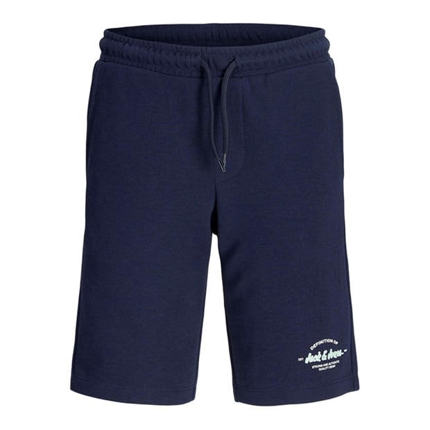 Navy/Mineral - Jack and Jones - Kids' Fleece Jogger Shorts