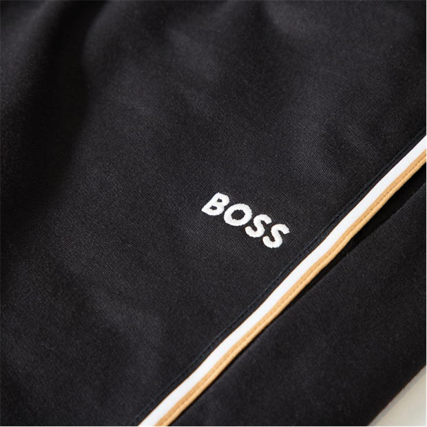 Black 001 - Boss - Men's Fleece Jogger Shorts