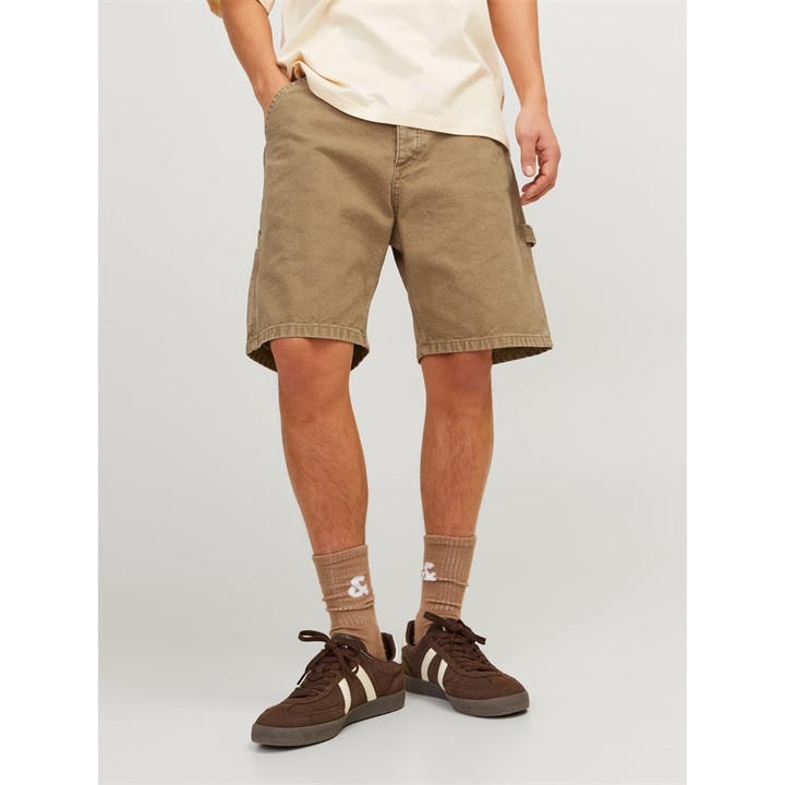 Jack And Jones Men' Brown Carpenter Cargo Shorts in Size S, Sports Direct