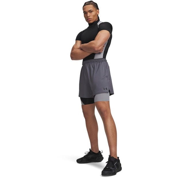 Black / Steel - Under Armour - Men's Performance Gym Shorts