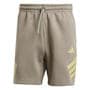 Putty Beige - adidas - Men's Future Icons Stripes Jogger Shorts