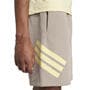 Putty Beige - adidas - Men's Future Icons Stripes Jogger Shorts