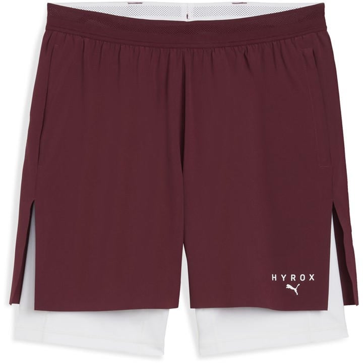 Puma Men's Red Hyrox 2-In-1 Performance Gym Shorts in Size 2XL, Sports Direct