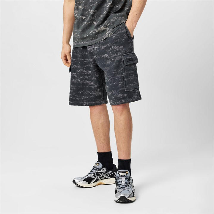 Everlast Men' Grey Camo Cargo Shorts in Size S, Sports Direct