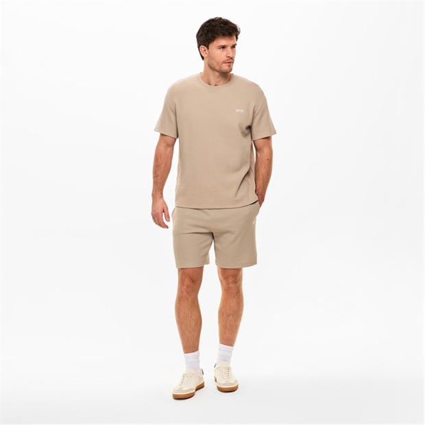 Beige 275 - Boss - Mens BOSS Bodywear Waffle Soft Texture Shorts