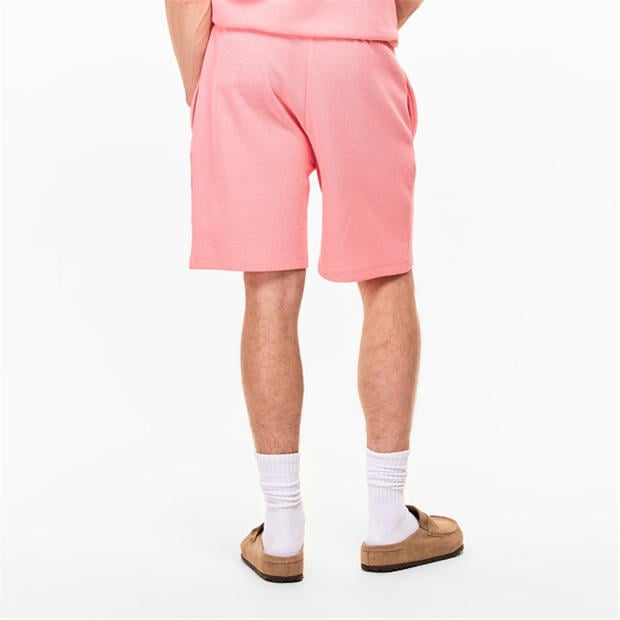 Pink 685 - Boss - Mens BOSS Bodywear Waffle Soft Texture Shorts