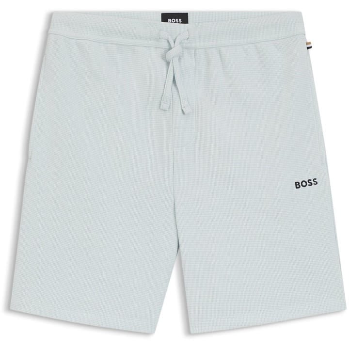 Boss Men's Blue Bodywear Waffle Soft Texture Shorts in Size XL, Sports Direct