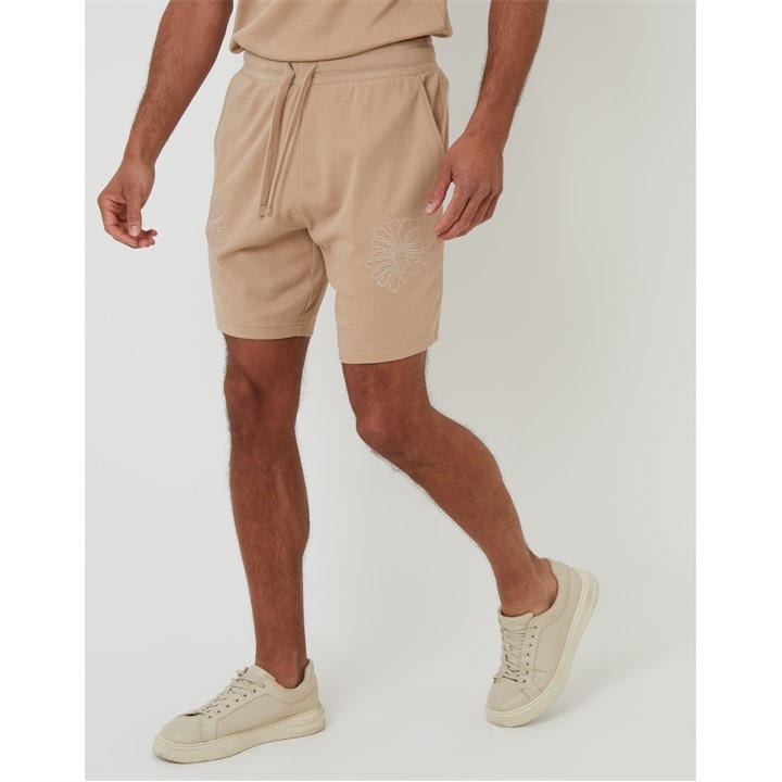 Threadbare Men's Neutral Ardsley Fleece Jogger Shorts in Size M, Sports Direct