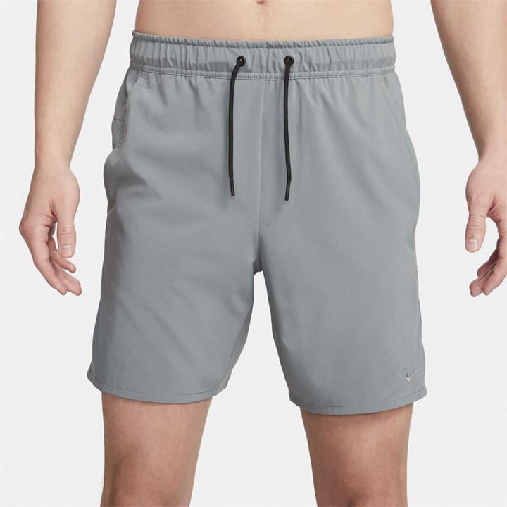 Nike Men' Grey Dri-Fit Unlimited 7 Unlined Woven Fitness Shorts in Size S, Sports Direct
