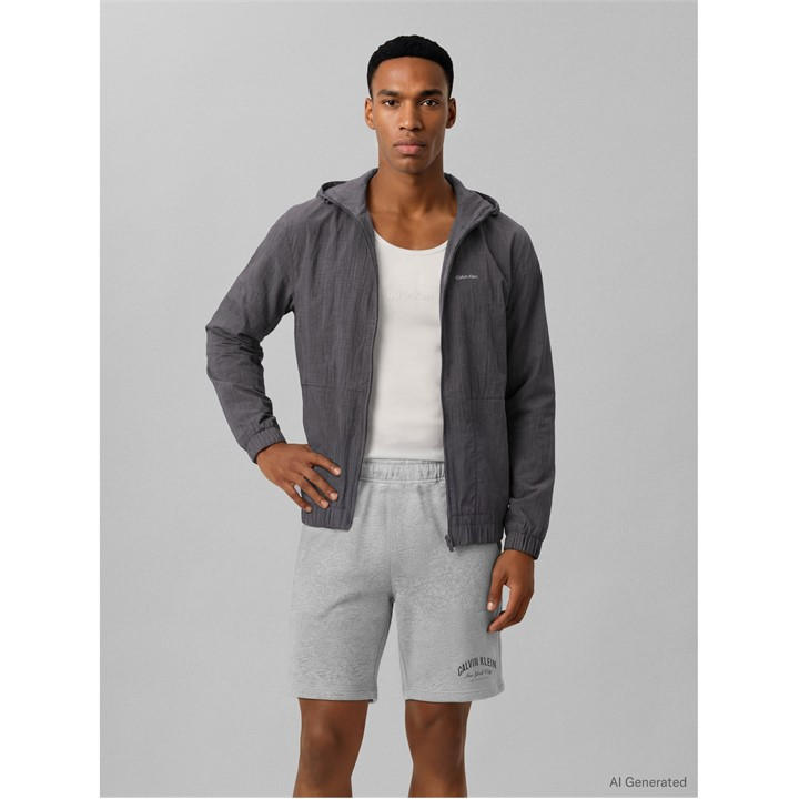Calvin Klein Jeans Men's Grey Fleece Jogger Shorts in Size L, Sports Direct